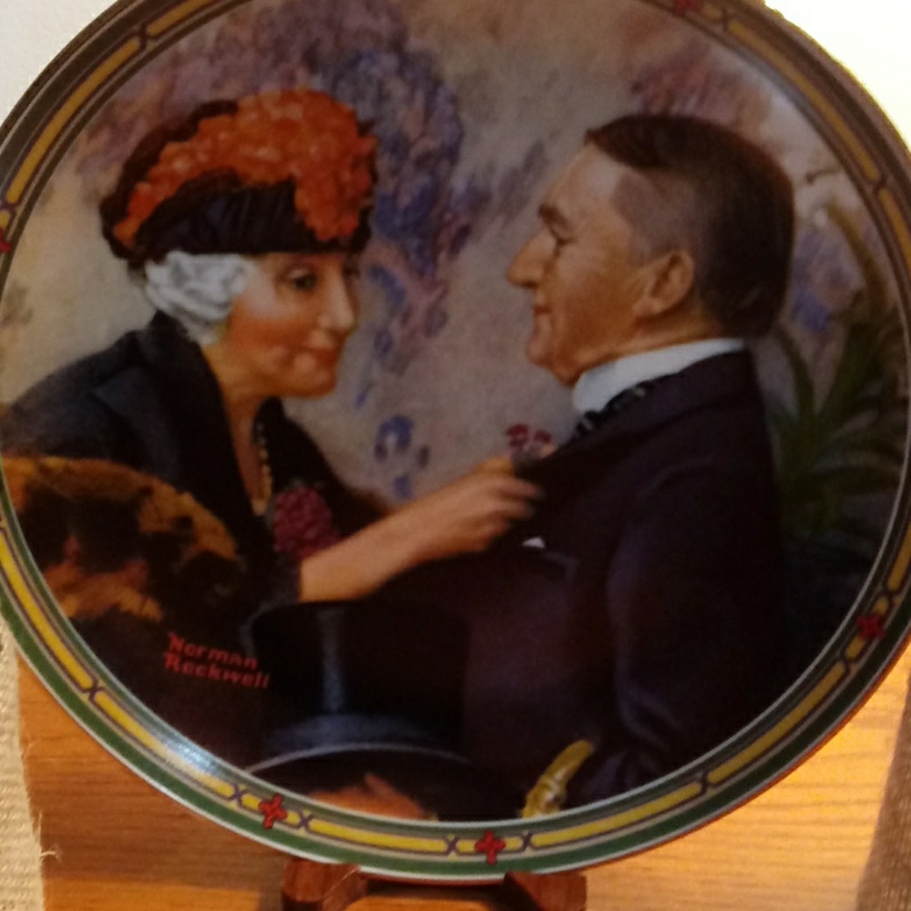 Norman rockwell plate